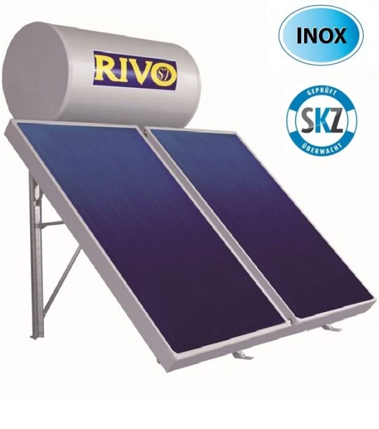 RIVO ST Inox 250L με 2 συλλέκτες υπερ-επιλεκτικής επίστρωσης 2m²