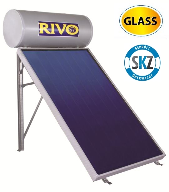 RIVO ST Glass 160L με συλλέκτη υπερ-επιλεκτικής επίστρωσης